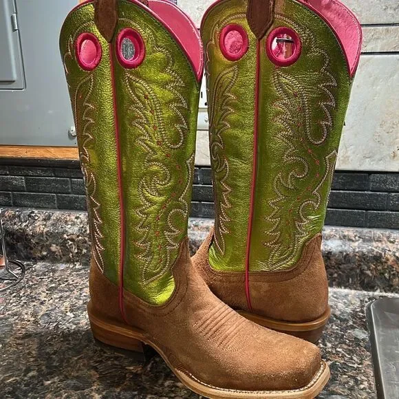 ARIAT WOMEN'S FUTURITY BOON WESTERN BOOTS - SQUARE TOE - Picture 6 of 16